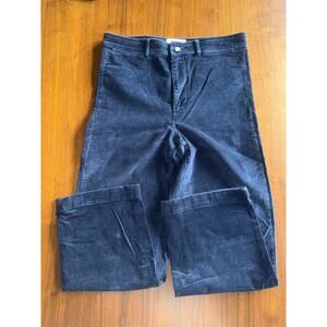 Everlane The Corduroy Wide-Leg Pant Navy Blue - Size 12
